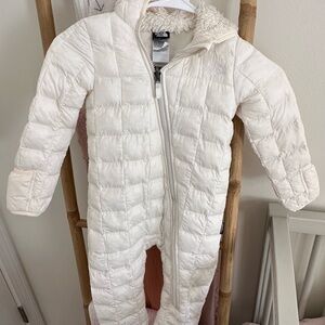 White Toddler 18-24m One Piece Snowsuit